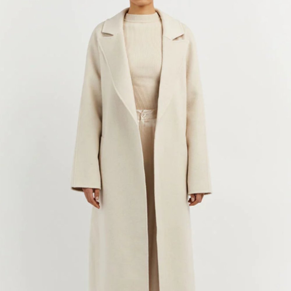 NEVER WORN DISSH Matilda Bone Wool Felt Coat